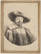 Rembrandt Harmensz van Rijn, Dutch, 1606-1669, Samuel Manasseh Ben Israel, 1636, etching printed in
