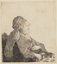 Rembrandt Harmensz van Rijn, Dutch, 1606-1669, The Artist's Mother Seated, in an Oriental Headdress