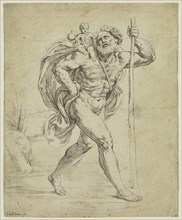 Guido Reni, Italian, 1575-1642, Saint Christopher, between 16th and 17th century, etching printed