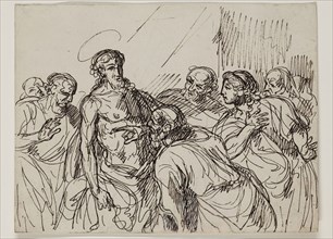 François-Xavier Fabre, French, 1766-1837, Doubting Thomas, between late 18th and early 19th