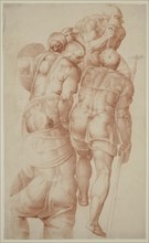 Unknown (Italian), after Michelangelo, Italian, 1475-1564, A Group of Soldiers from the Crucifixion