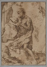Unknown (Italian), after Guido Reni, Italian, 1575-1642, Saint Jerome in the Wilderness, 17th