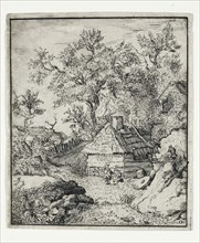Unknown (Dutch), after Allart van Everdingen, Dutch, 1621-1675, Landscape with a Millstone near a
