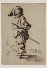 Unknown (French), after Jacques Callot, French, 1592-1635, Gentleman with a Fur Plastron, ca. 1800,
