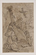 Unknown (Italian), after Luca Cambiaso, Italian, 1527-1585, Saint Francis Receiving the Stigmata,
