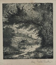 George W. Clark, American, Untitled, ca. 1893, etching printed in black ink, Plate: 5 × 4 1/2