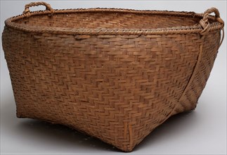 Cherokee, Native American, Basket with Handles, between 1890 and 1910, hickory and white oak,