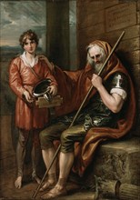 Benjamin West, American, 1738-1820, Belisarius and the Boy, 1802, oil on canvas, Unframed: 26 × 19
