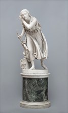 Randolph John Rogers, American, 1825-1892, Nydia, the Blind Girl of Pompeii, ca. 1850s, marble,