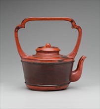 Unknown (Japanese), Vessel for Hot Water, between late 15th and early 16th century, wood, red and