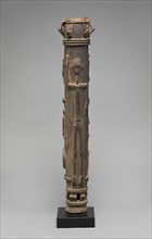 Baule, African, Drum, 19th Century, Wood, hide, string, 51 1/4 x 9 1/2 x 8 1/2 in. (130.2 x 24.1 x