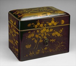 Unknown (Japanese), Noh Theater Mask Box, 17th Century, Lacquer on wood with makie (sprinkled gold
