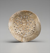 Dallas, Native American, Gorget, between 1300 and 1500, conch shell, Overall: 6 5/8 × 6 1/8 × 1