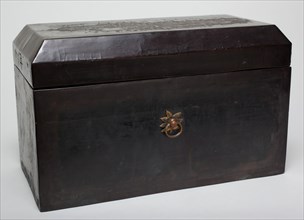 Unknown (Chinese), Sutra Box Cover, 14th Century, Lacquer over wood, box and lid: 8 3/4 x 14 3/8 x