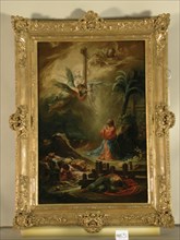 Johann Christian Thomas Winck, German, 1738-1797, The Agony in the Garden, 1773, oil on canvas, 29