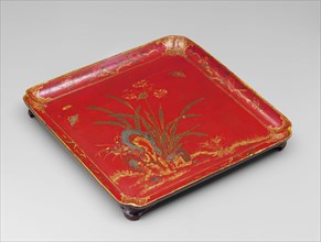 Ryukyuan, Japanese, Tray, 17th Century, Lacquer on wood, 2 x 14 1/2 x 14 1/2 in.