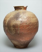 Unknown (Japanese), Storage Jar, 15th Century, High fired stoneware with natural ash glaze,