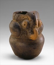 Weeden Island, Native American, Vessel, between 400 and 600, clay, Overall: 7 1/8 × 5 1/2 inches