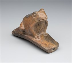 Havana, Native American, Frog Effigy Platform Pipe, between 1st and 2nd century, clay, Overall (by
