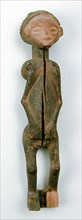 Chokwe, African, Female Figure, 1900 - 1915, Wood, Overall: 6 1/4 × 1 3/8 × 1 1/2 inches (15.9 × 3