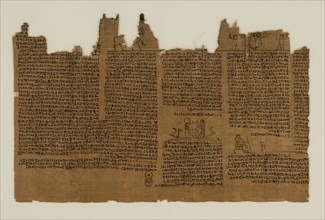 Egyptian, The Book of the Dead of Nes-Min, Section 22, between 4th and 3rd century BCE, Ink on
