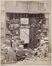 J. Pascal Sébah, Turkish, active ca. 1823-1886, Tobacco and Pipe Shop, Cairo, 19th century, albumen