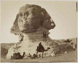 Hippolyte Arnoux, French, active 1865-1890, The Sphinx at Giza before Excavation, before 1886,