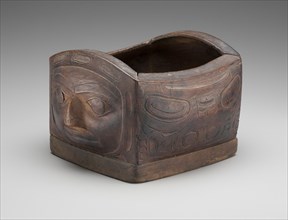 Kaigani Haida, Native American, Bent Corner Bowl, early 19th century, wood (possibly red cedar and