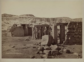 Henri Béchard, French, 1869-1889, General View of the Ramesseum. Luxor, West Bank (Thebes), late