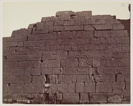 Henri Béchard, French, 1869-1889, Back of the First Pylon of the Ramesseum. Luxor, West Bank, late