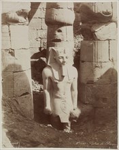 Zangaki, Greek, active 1860-1889, Colossal Statue of Ramesses II in the First Court of the Temple