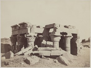 Anonymous Artist, Temple of Kom Ombo on the Eastern Bank of the Nile, ca. 1850, albumen print