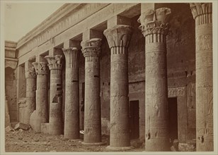 Henri Béchard, French, 1869-1889, Colonade of the Temple of Isis at Philae, late 19th century,