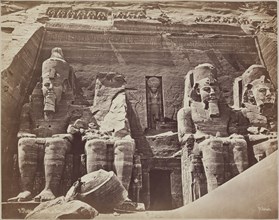J. Pascal Sébah, Turkish, active ca. 1823-1886, Great Temple of Ramsses II at Abu Simbel, 19th