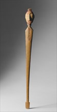 Yanktonai, Native American, Coup Stick, between 1860 and 1870, Wood, pyroengraved and painted,