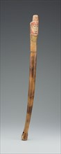 Yankton Sioux, Native American, Coup Stick, ca. 1880, wood, brass nails, pigment, and hot file