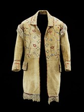 Eastern Sioux, Native American, Métis, Native American, Man's Coat, ca. 1850, buckskin, cloth, and