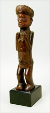 Lwena, African, Female Figure, early 20th century, Wood, Overall: 11 3/4 × 3 × 3/4 inches (29.8 × 7