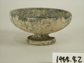 Etruscan, Bowl, mid 6th/5th Century BC, ClayFGDFSBSV, Height x Diameter: 2 1/2 x 4 5/8 x 4 5/8 in.