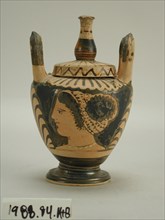 Greek, Lebes Gamikos, 340/320 BC, Red-figure ware, Height x Diameter: 6 1/8 x 3 3/4 x 3 3/4 in. (15