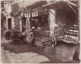 Abdullah Frères, Turkish, active 1858-1899, Boutiques au Vieux Caire, ca. 1880, albumen print,