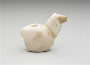 Inca, Precolumbian, Conopa, between 15th and 16th century, carved white alabaster, Overall: 3 1/8 ×