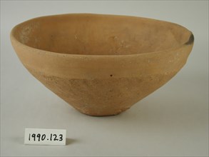 Egyptian, Bowl, between 3300 and 3100 BCE, Terracotta, Overall: 4 3/4 × 10 1/2 × 10 1/8 inches (12