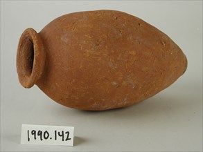 Egyptian, Jar, between 3500 and 3100 BCE, Terracotta, Overall: 7 3/4 × 4 3/8 inches (19.7 × 11.1