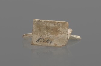 Terracotta figurine of Psyche, Young Psyche with butterfly wings, wrapped in a chlamys. Right hand