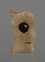 Terracotta figurine of a youth with a terracotta mask; maker, Hellenistic period, circa 332–30 BC