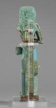 Figurine of the goddess Isis nursing Horus; Harpocrates myth., Isis myth.; Egyptian deities; female