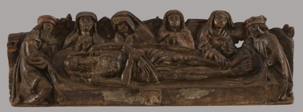 The Entombment - bas-relief probably fragment of a predella, unknown artist Mazovia, The Entombment