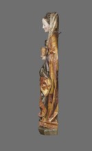 Figure of St. Mary Magdalene, ca. 1480, Southern Germany. Hollow wall sculpture, height 115.0 cm,