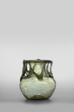 Flask, unknown eastern workshop, glass vessel, miniature vessel, Type: Barag type VI:9. Transparent